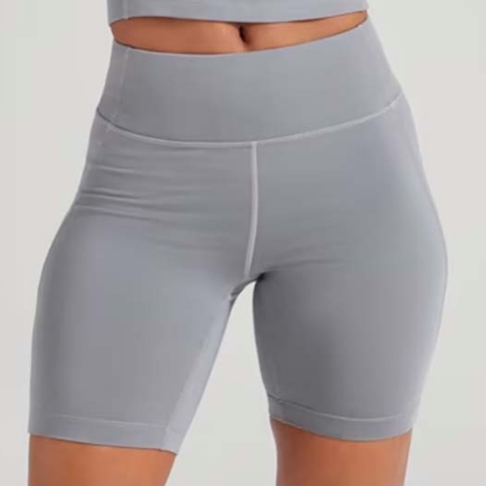 NWT Allbirds Womens Natural Bike Shorts Merino Wool Blend Grey - Picture 3 of 10